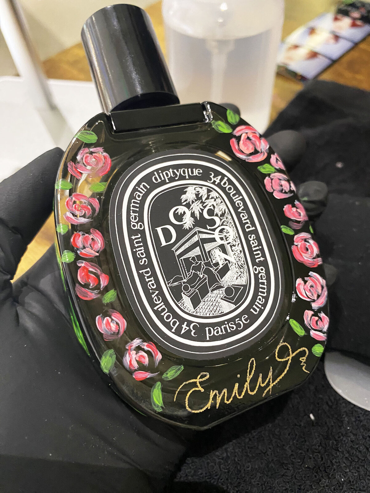 Diptyque Perfume Bottle Painting and Engraving
