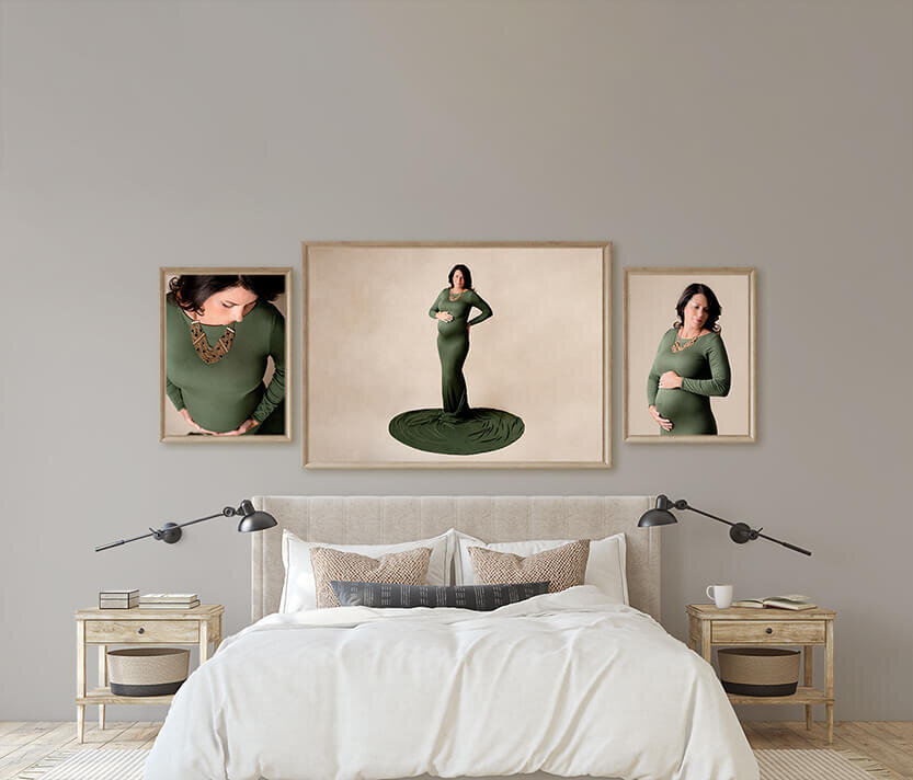 Framed artwork by Columbus maternity photographer Stacey Ash
