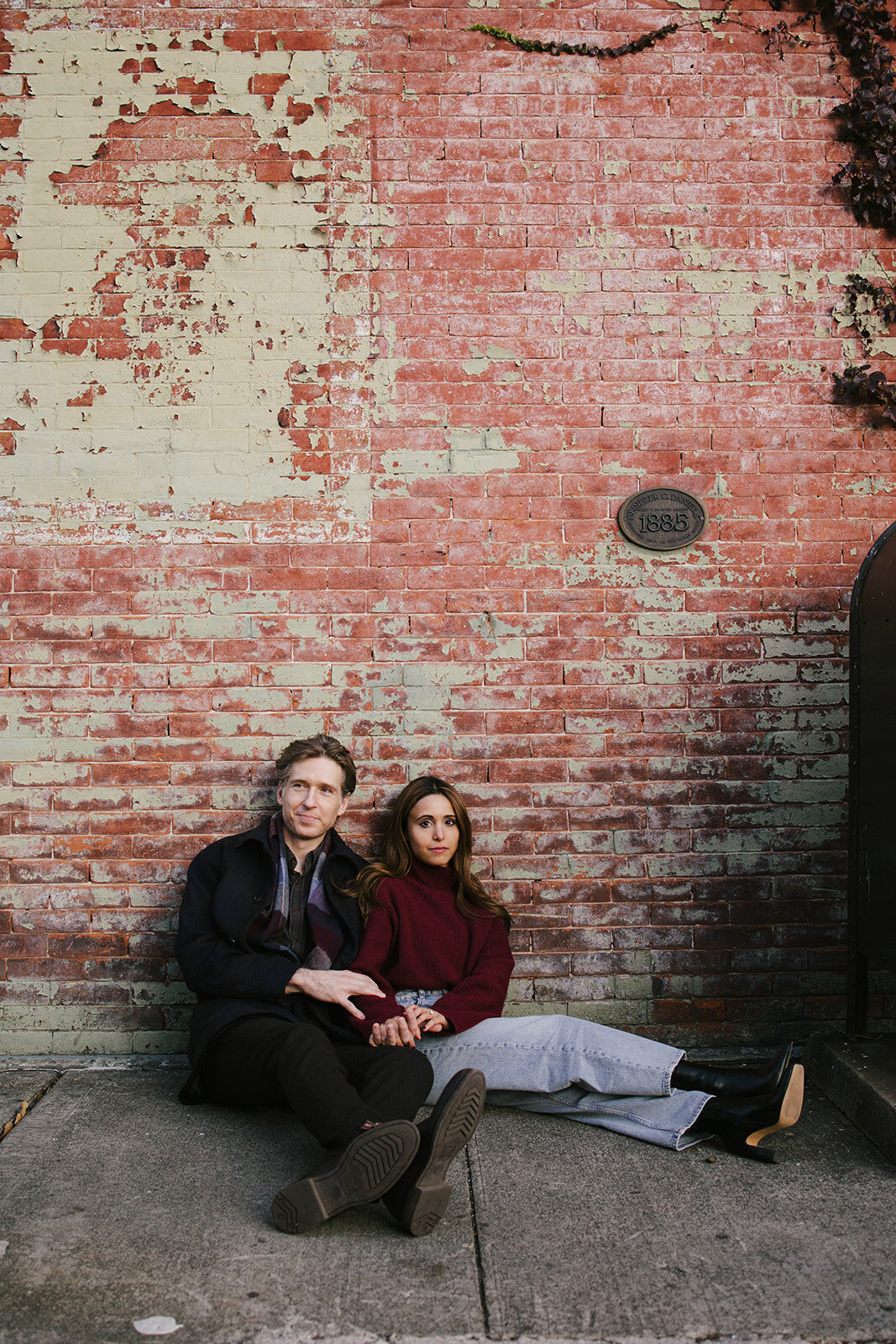 couple on their engagement photoshoot