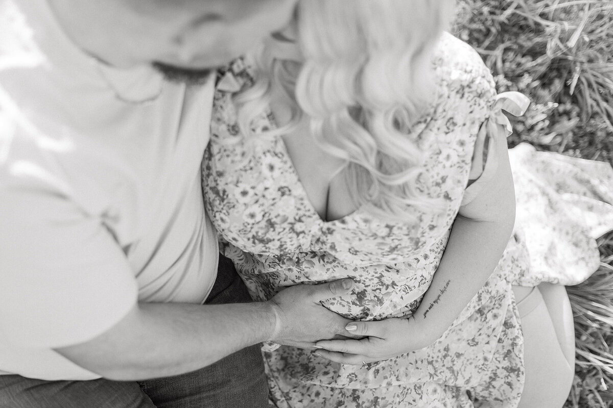 Golden hour maternity portraits in Wilkesboro’s Perry Lowe Orchards