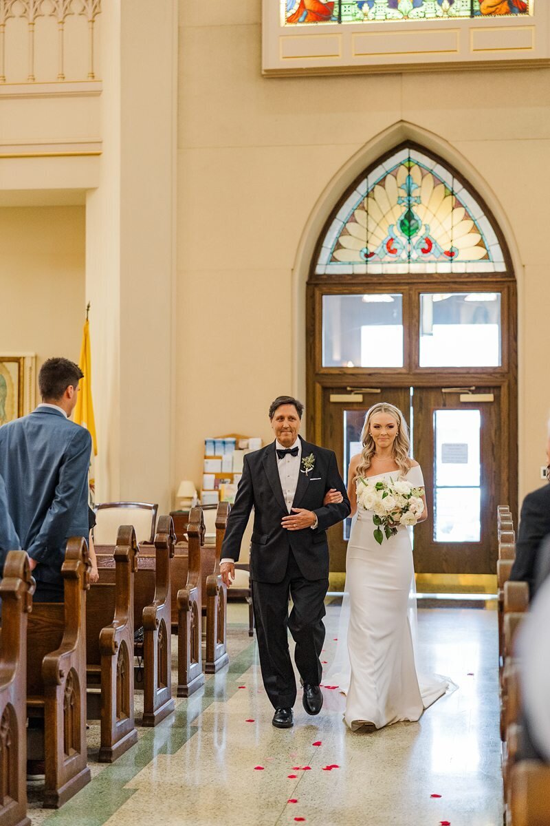 Wedding Ceremony at St. Mary’s in Evansville101