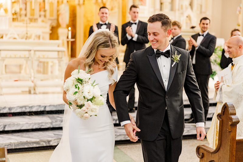 Wedding Ceremony at St. Mary’s in Evansville128