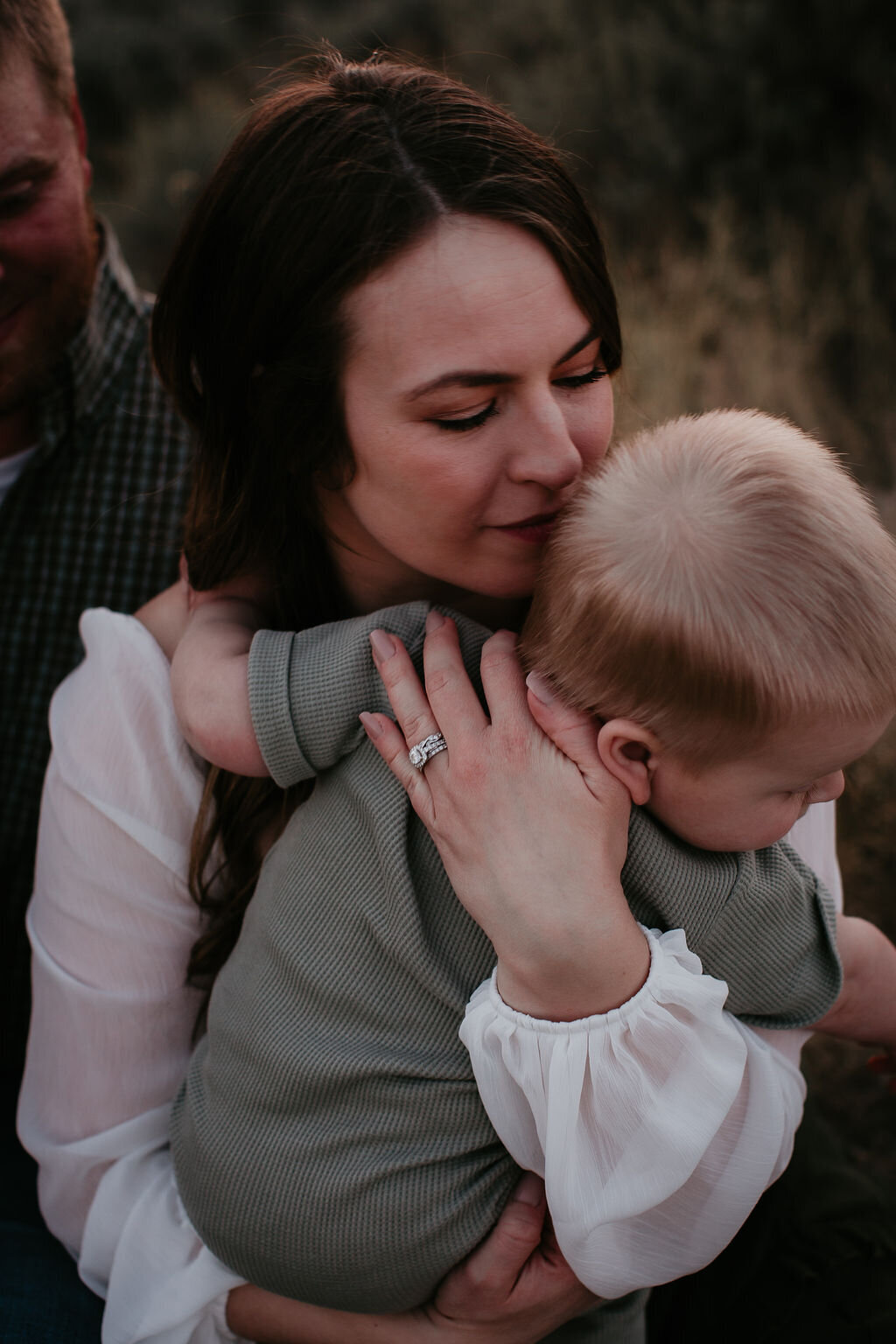 Mother and son portrait photography