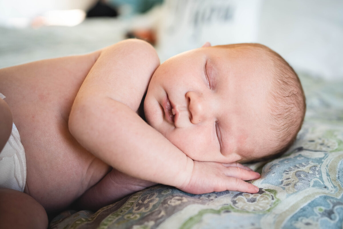 Infant photography session in Wayland, MA