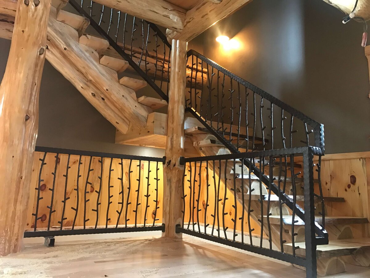 Log Cabin Tree Rail