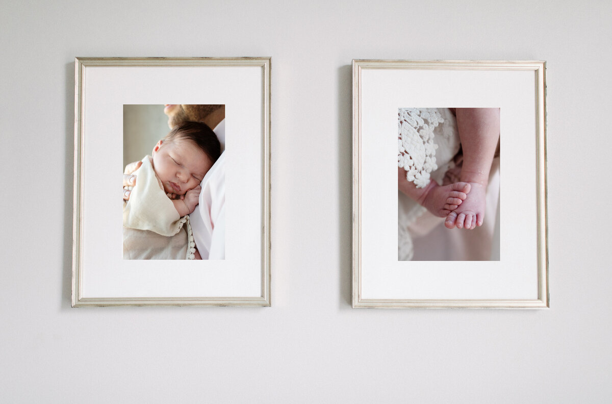 Newborn Photography - Silver Frames