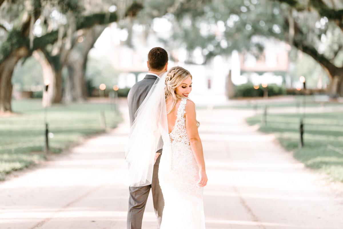 charleston wedding photographers Boone Hall Wedding bride and groom photos