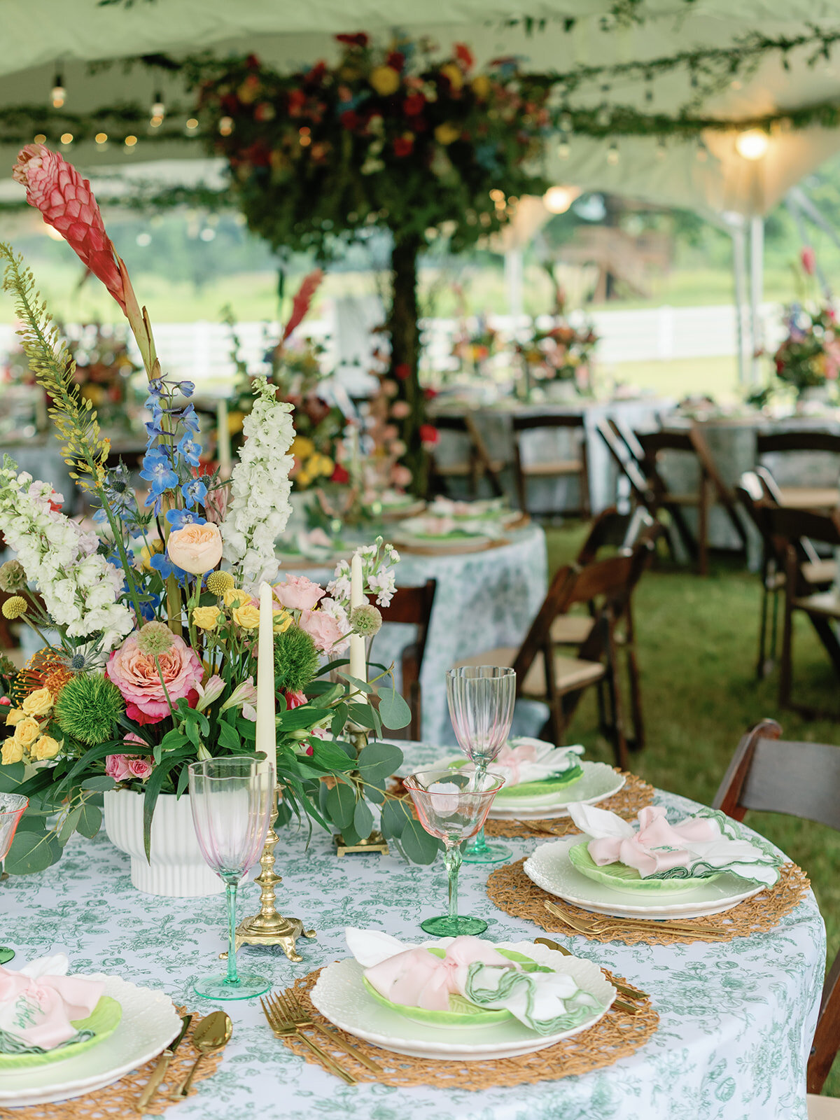 Garden inspired tented wedding in Lebanon, TN