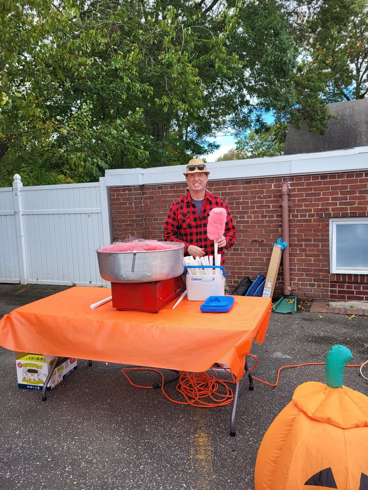 cotton candy at the st. andrew's church fall festival