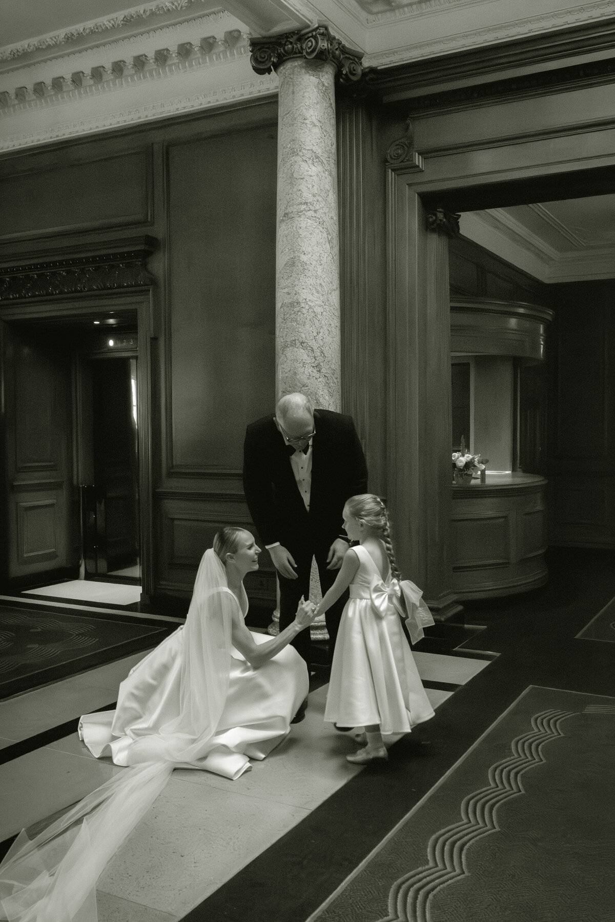 Family candid photography on Gleneagles wedding day.  Image by editorial wedding photographer, Jill Cherry Porter.