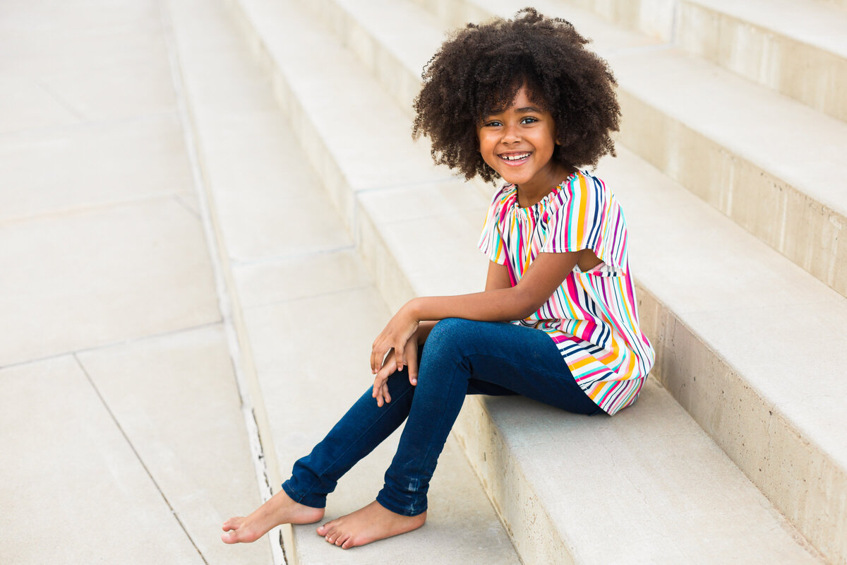 child portrait photography and head shot for young girl