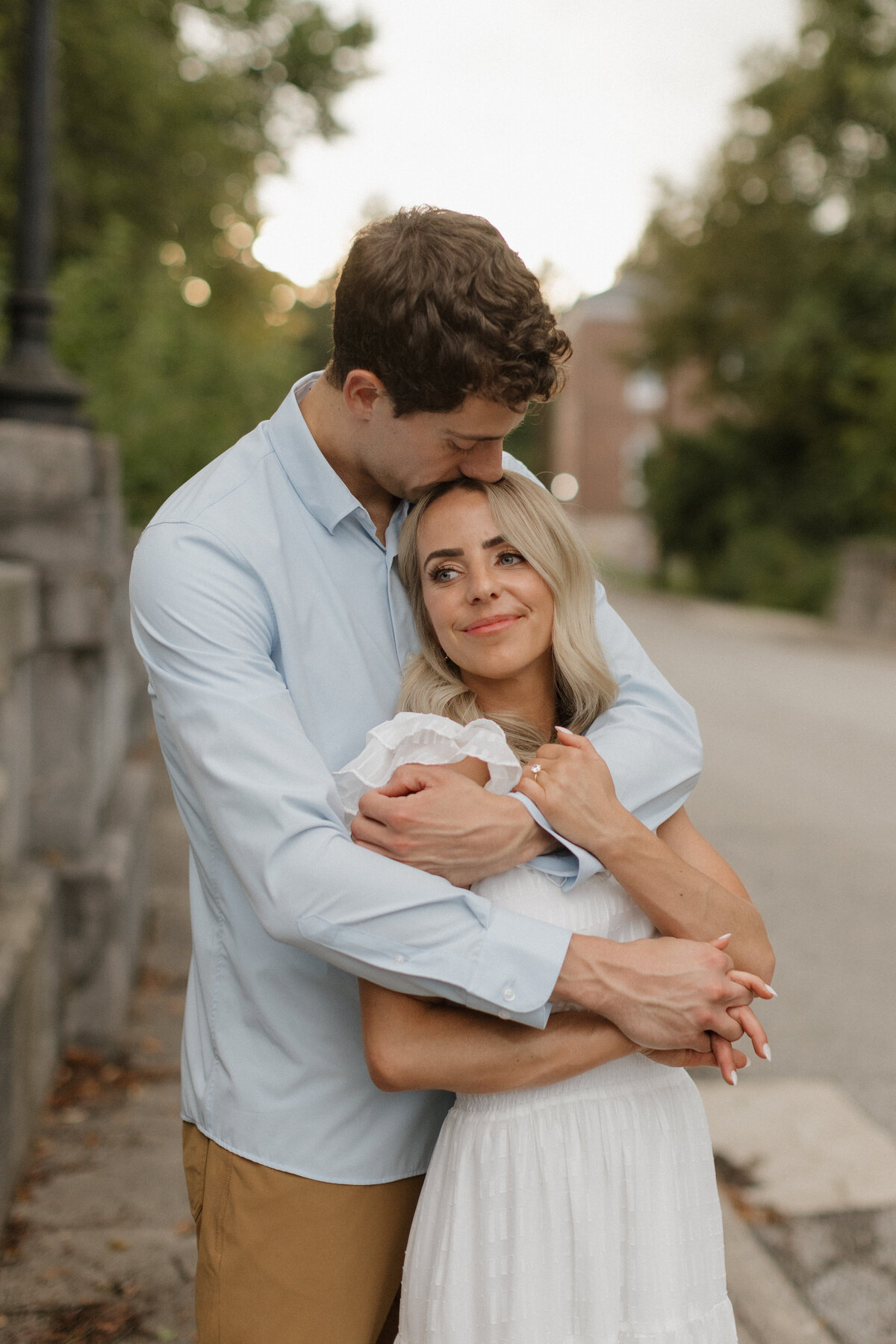 Natural Indianapolis engagement photography candid session
