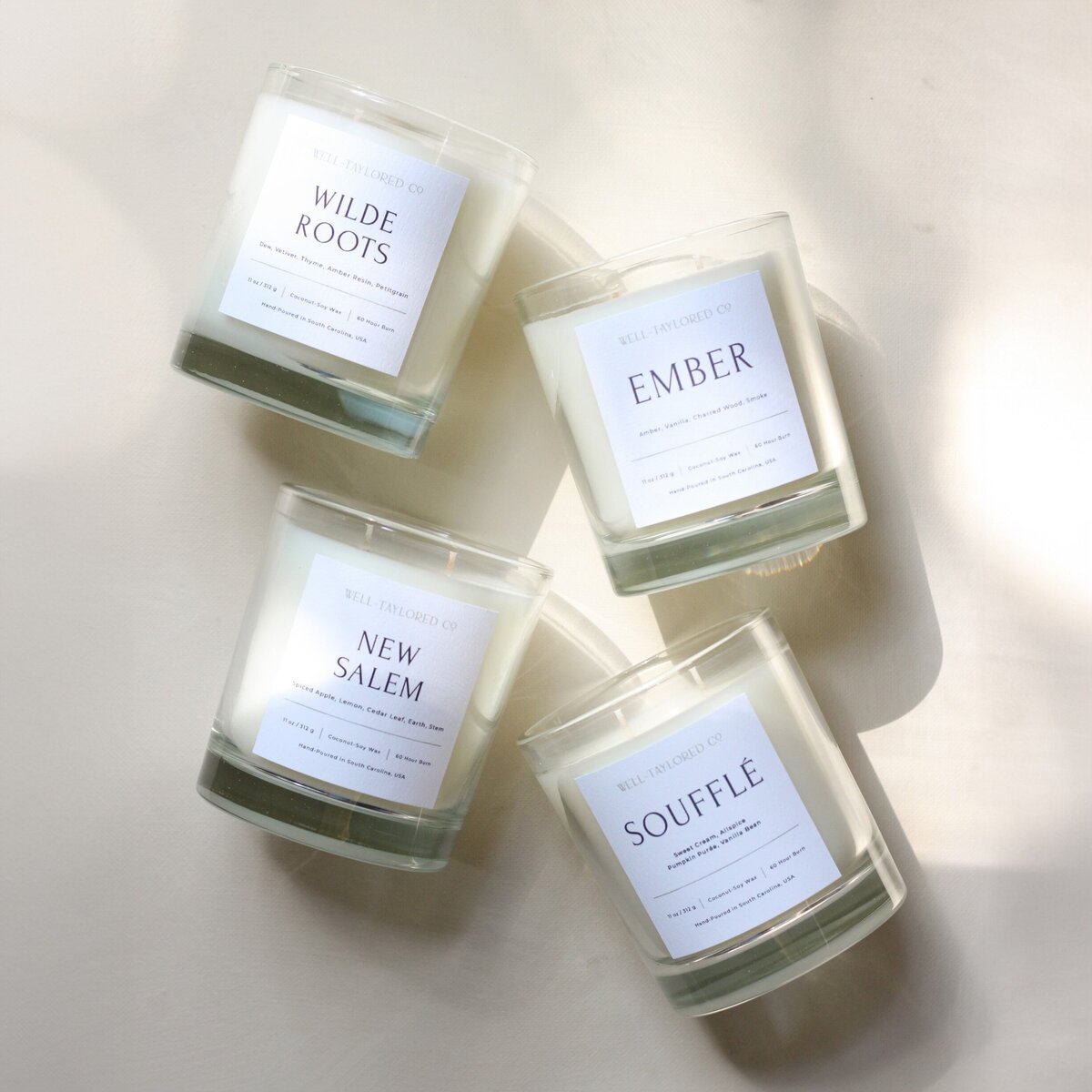 Well-Taylored Co. Candle Packaging