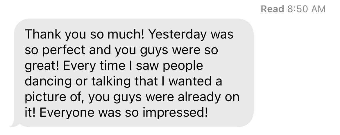 Wedding couple review for their jackson hole wedding