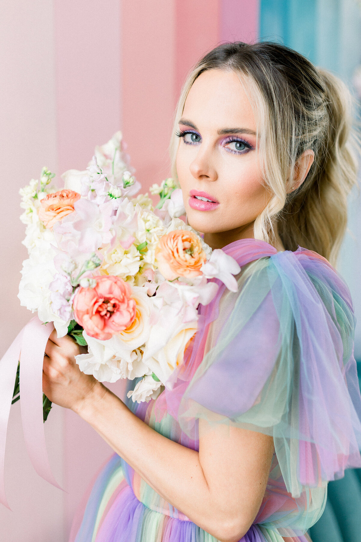 Michelle Norwood Events - Wedding Planner -  Pastel Rainbow Wedding Design - Featured on Wedding Chicks