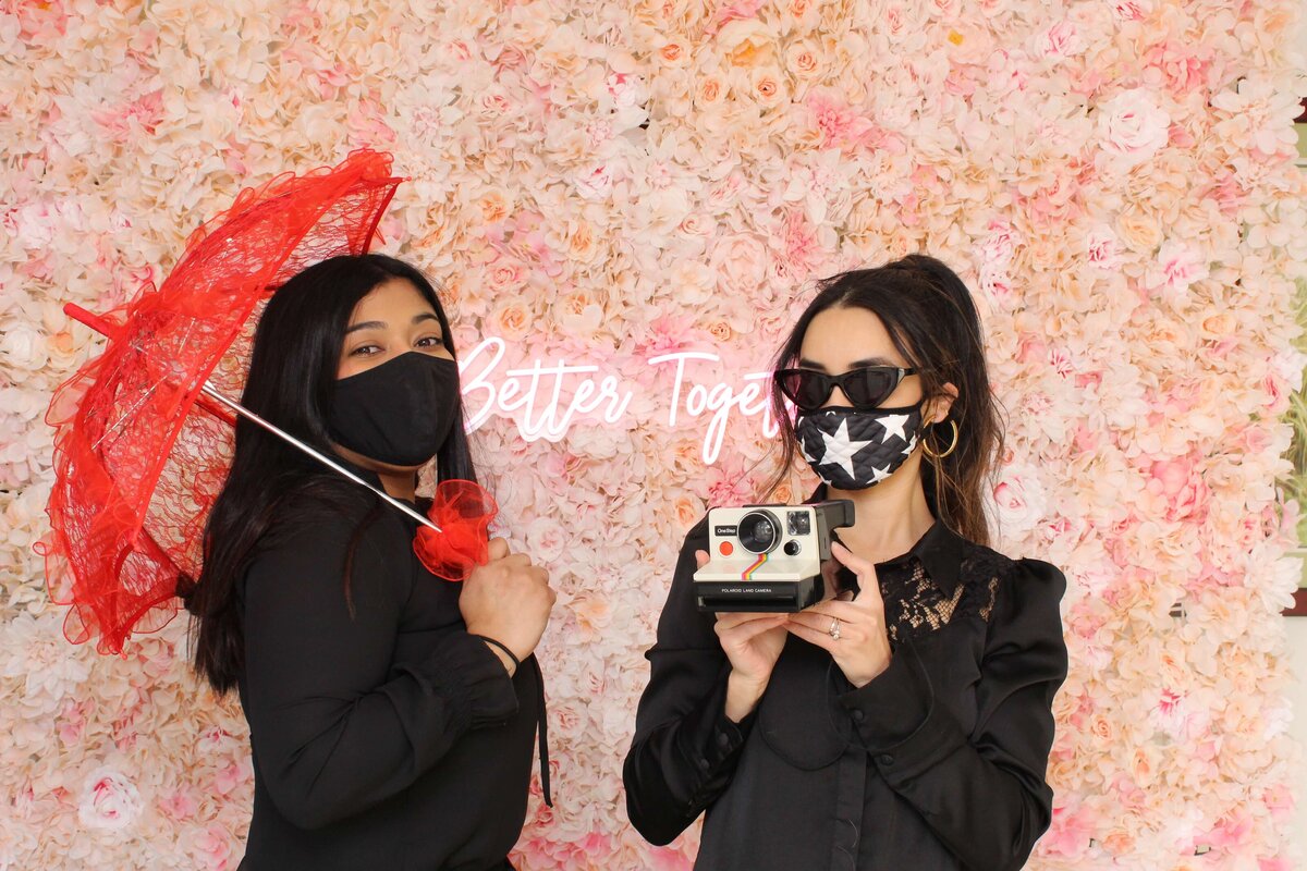 Flower Wall Rental Philly Snap Booth