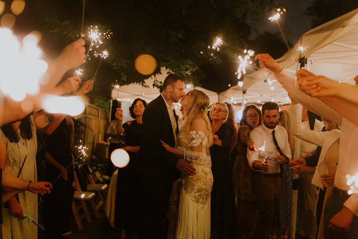 sparkler-exit-backyard-wedding-ontario