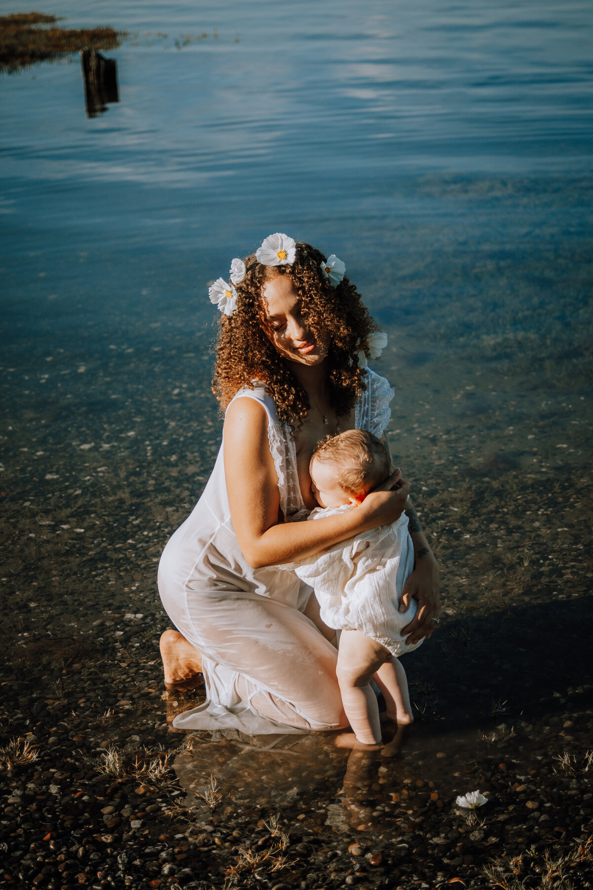 Styled Content Day shoot with a body of water at Blackie Spit, Surrey