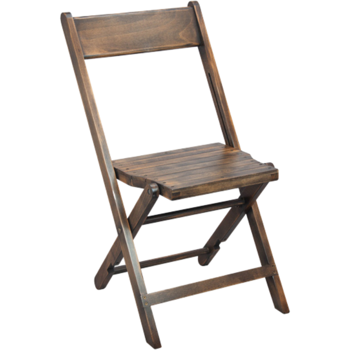 Warrenwood Manor - Dark Wood Folding Chair for Outdoor Wedding Ceremonies