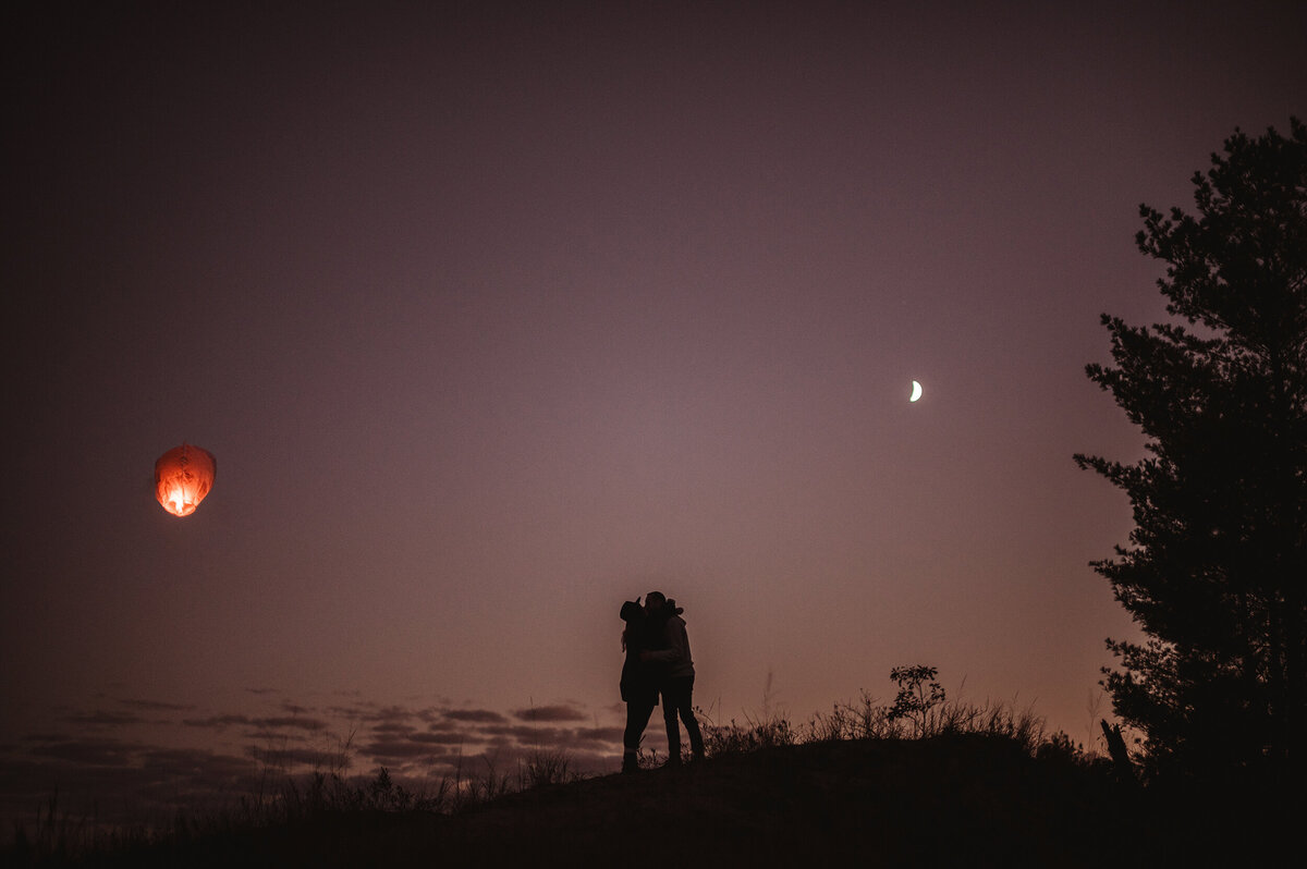 twilight engagement session