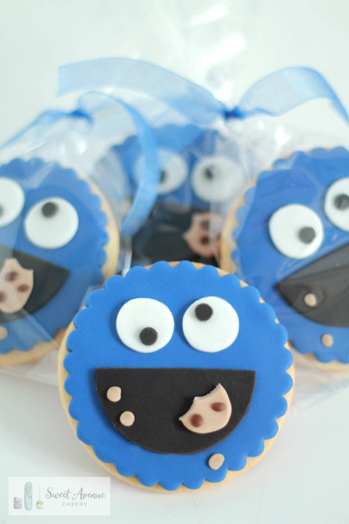 cookie monster sugar cookie favours