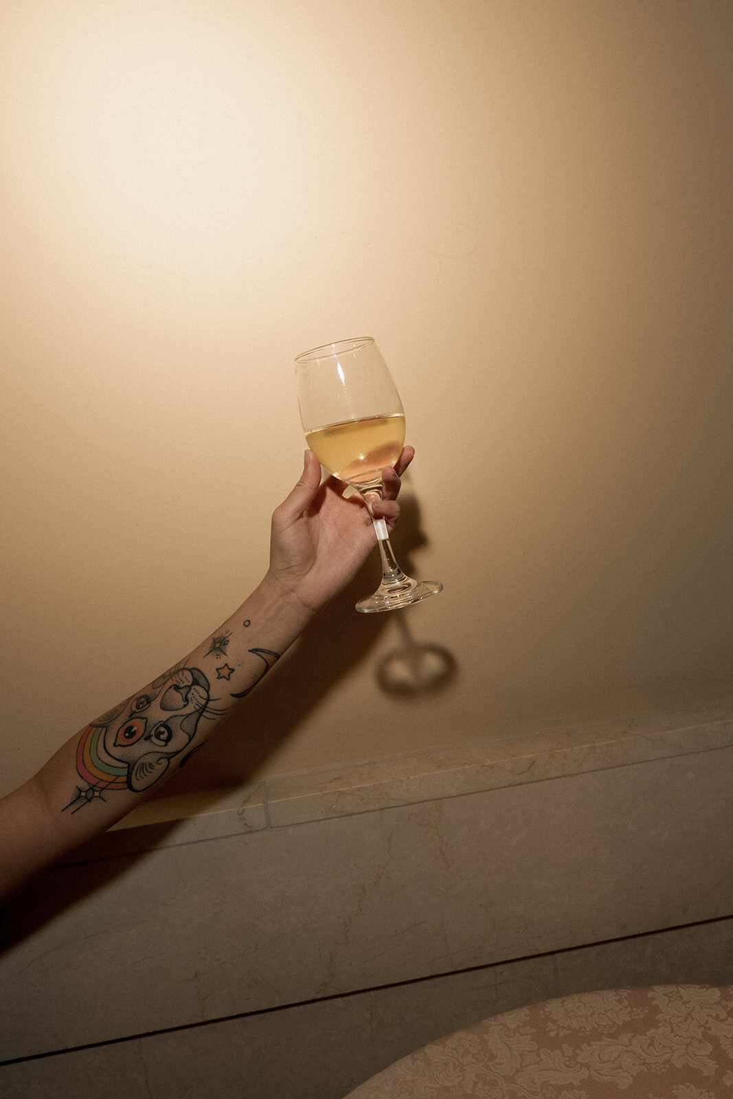 wedding guest toast cheers drink wine cocktail hour
