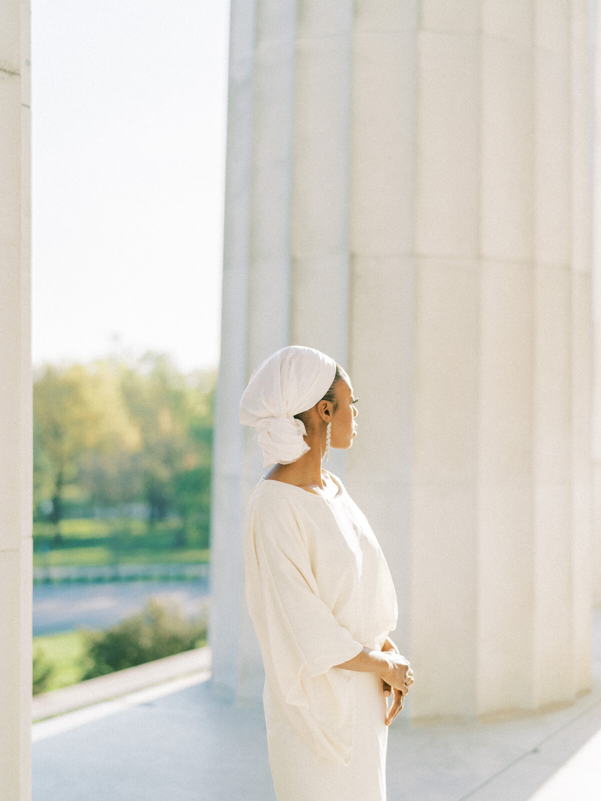 Washington DC Sunrise Lincoln Memorial Engagement Session | Amarachi Ikeji Photography 23