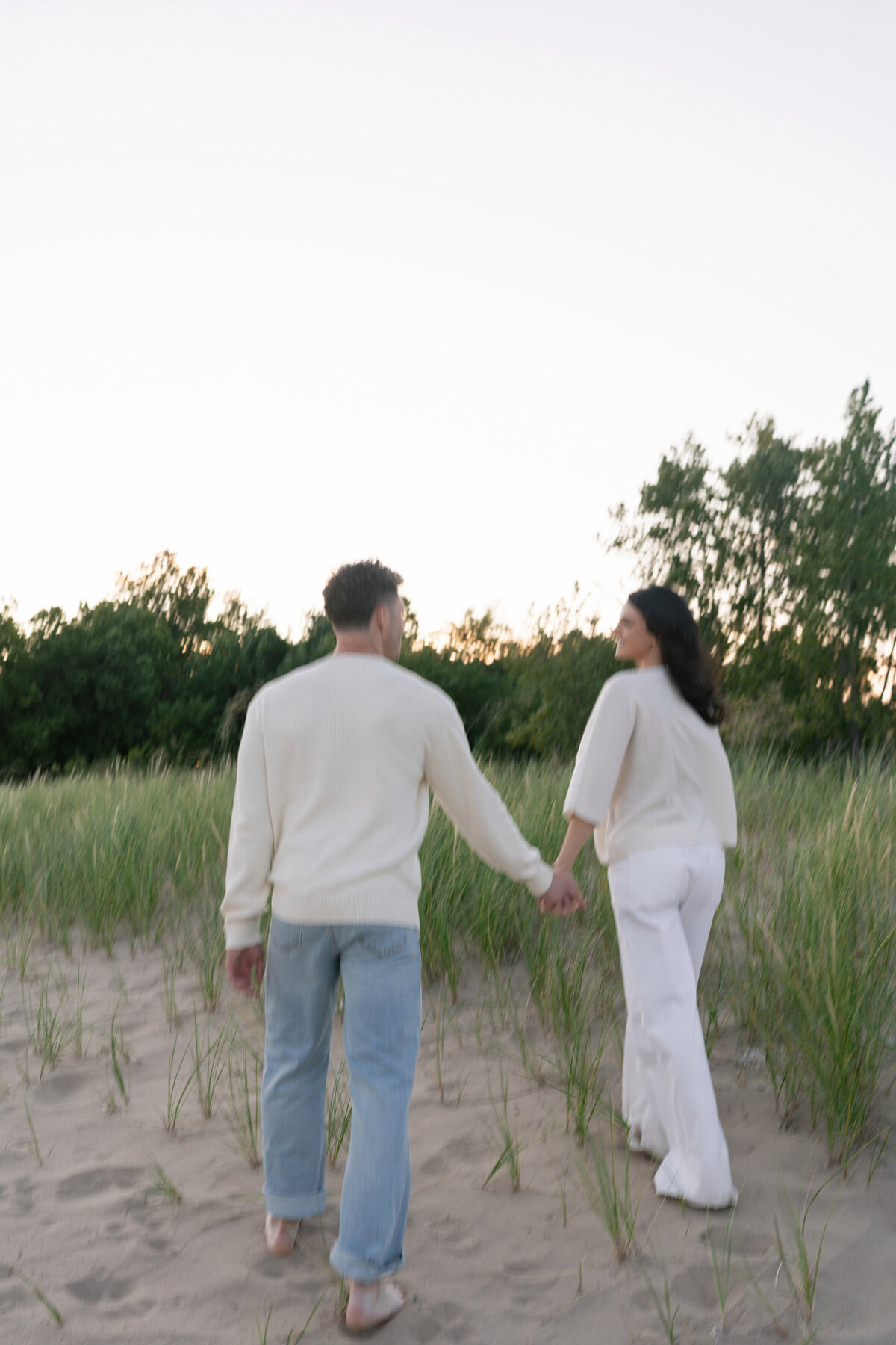 Aspen-Avenue-Chicago-Wedding-Photographer-Engagement-Session-Northwestern-University-Evanston-Prada-Puppy-Editorial-Candid-Stylist-Beach-79