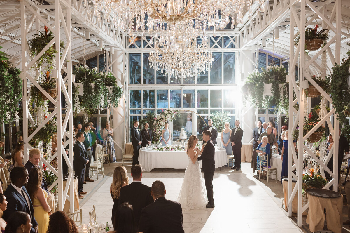 dreamy wedding photos at the madison hotel conservatory NJ