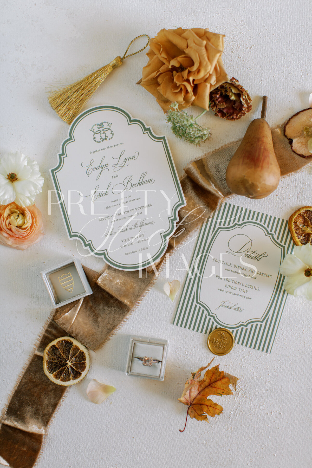 Pretty Stock Images - Fall Wedding Flat Lay-043