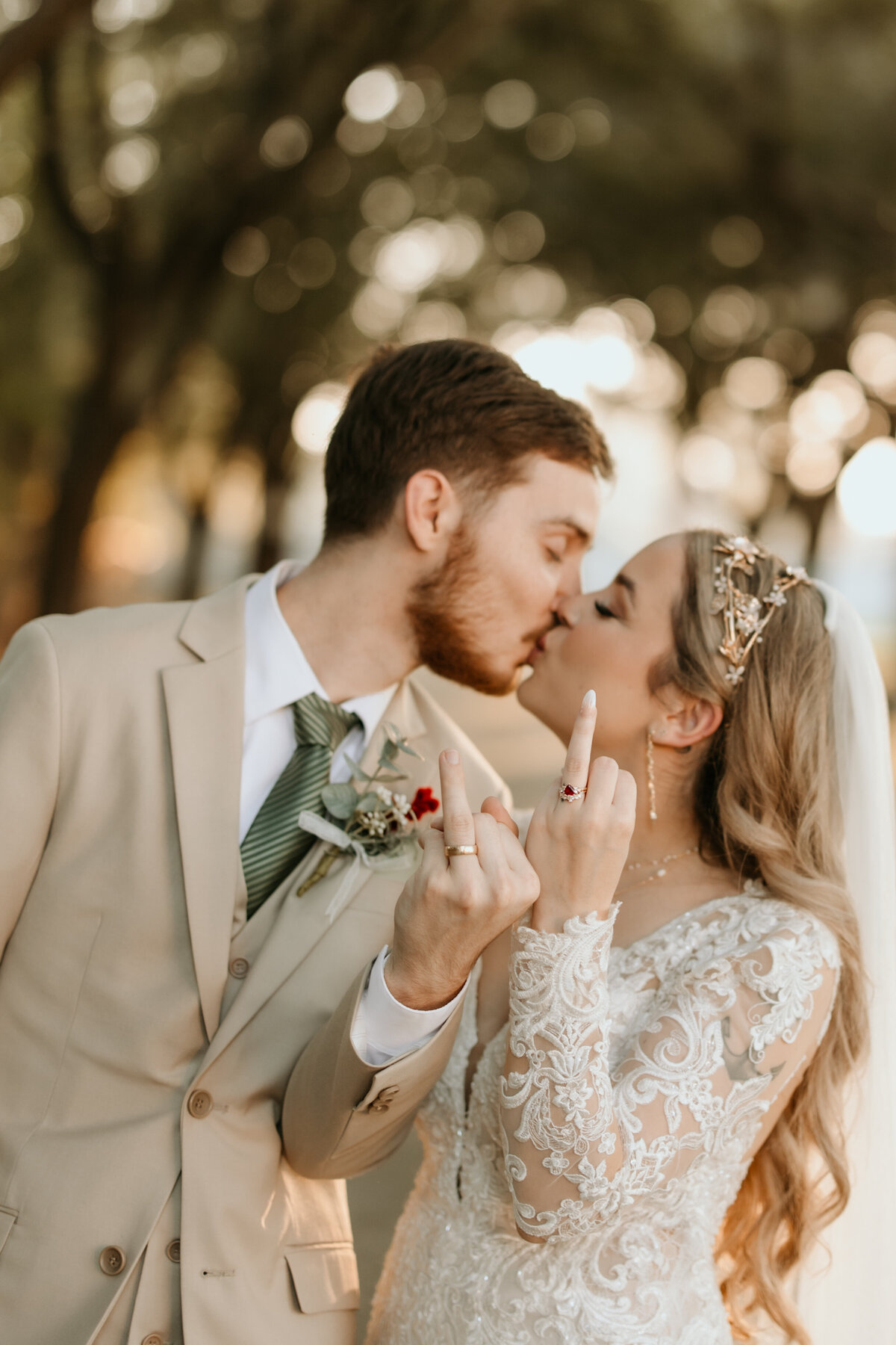 wedding ring portrait