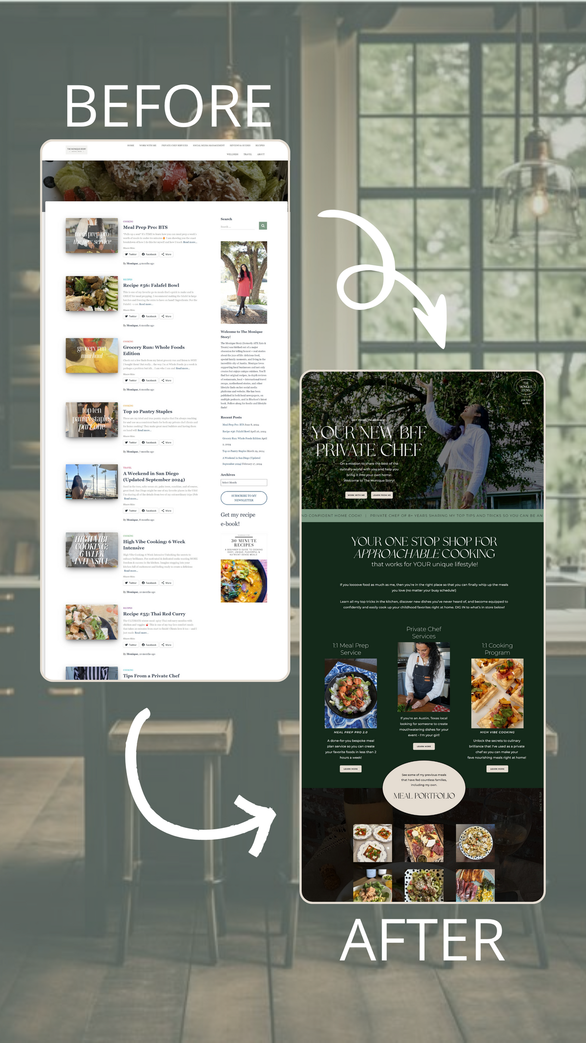 TMS Website Home Before & After