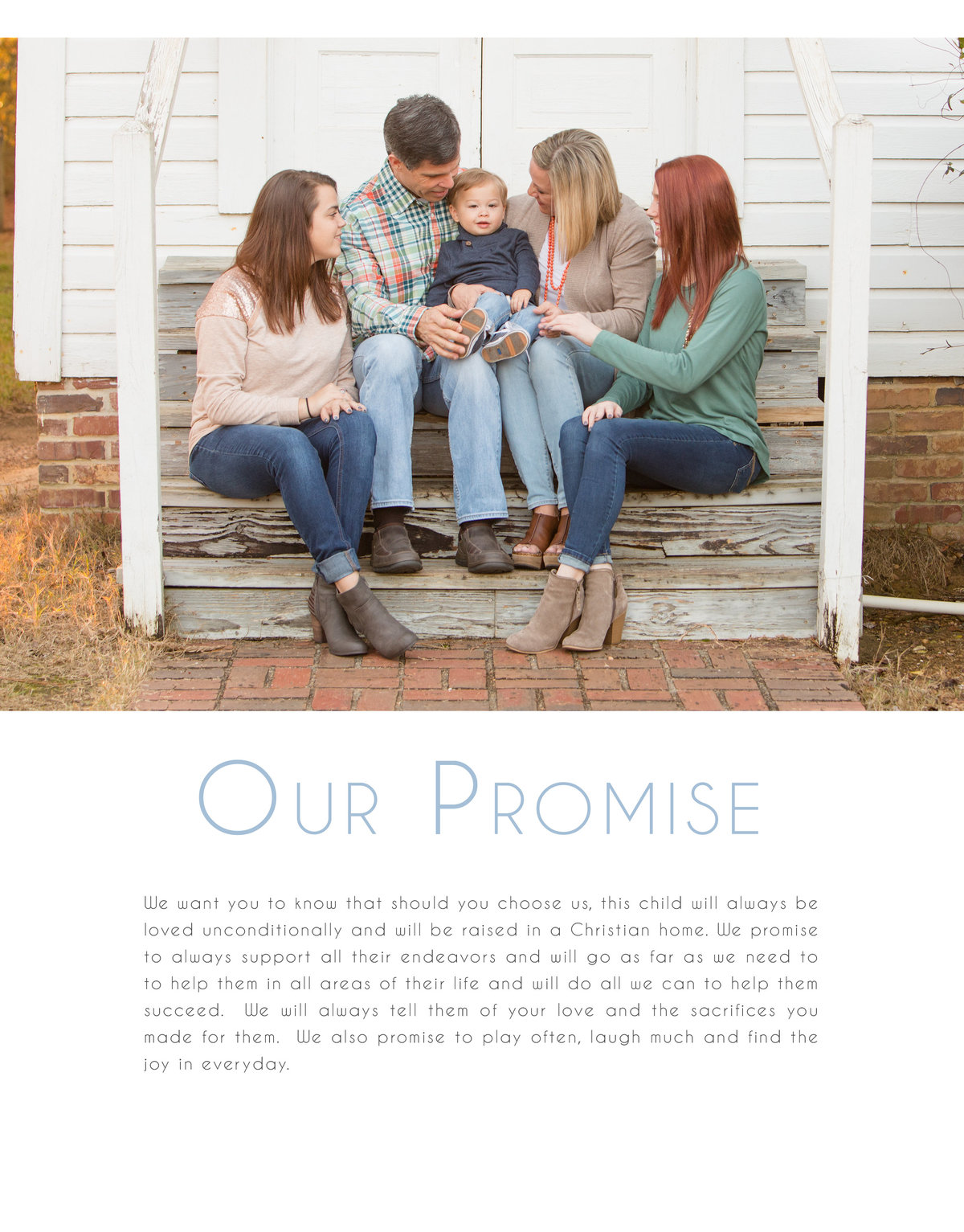 Custom Adoption Profile Design Services by Amy Payne Photography