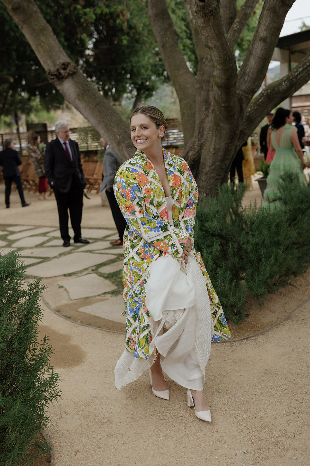 Retro motel chic wedding ceremony at Bodega Los Alamos - 82