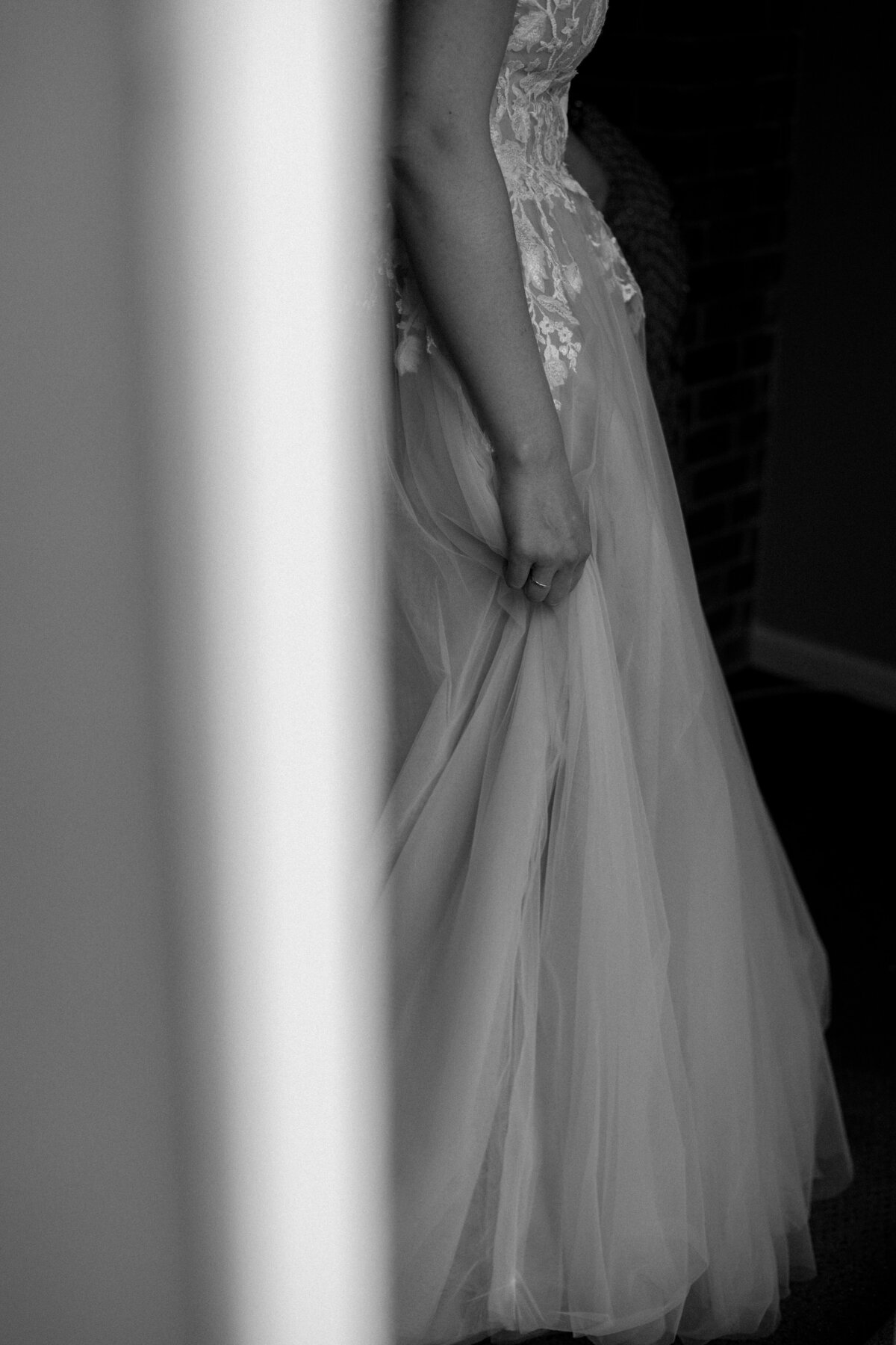 Mr. & Mrs. Borden - Getting Ready B&W - JL Photo-065