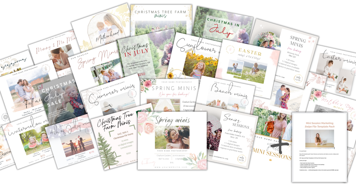 Mini Session Templates