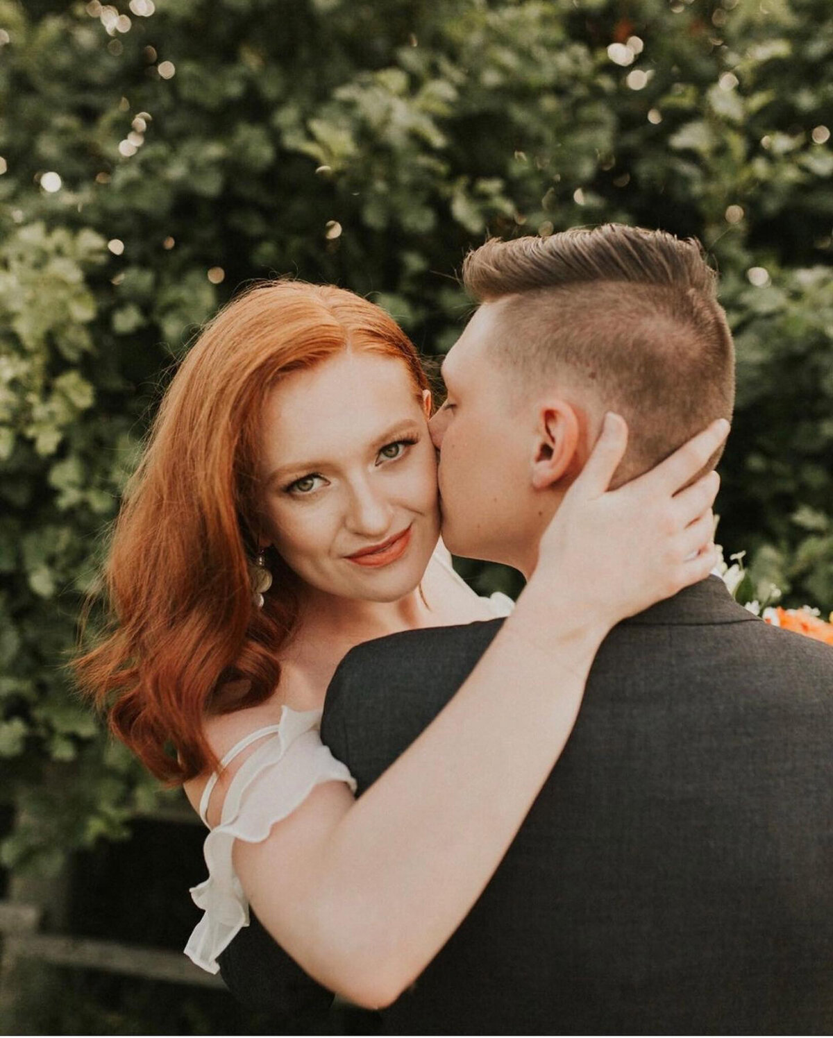 Gorgeous bridal hair and makeup by Madi Leigh Artistry, experienced and inclusive Calgary hair & makeup artist, featured on the Brontë Bride Vendor Guide.