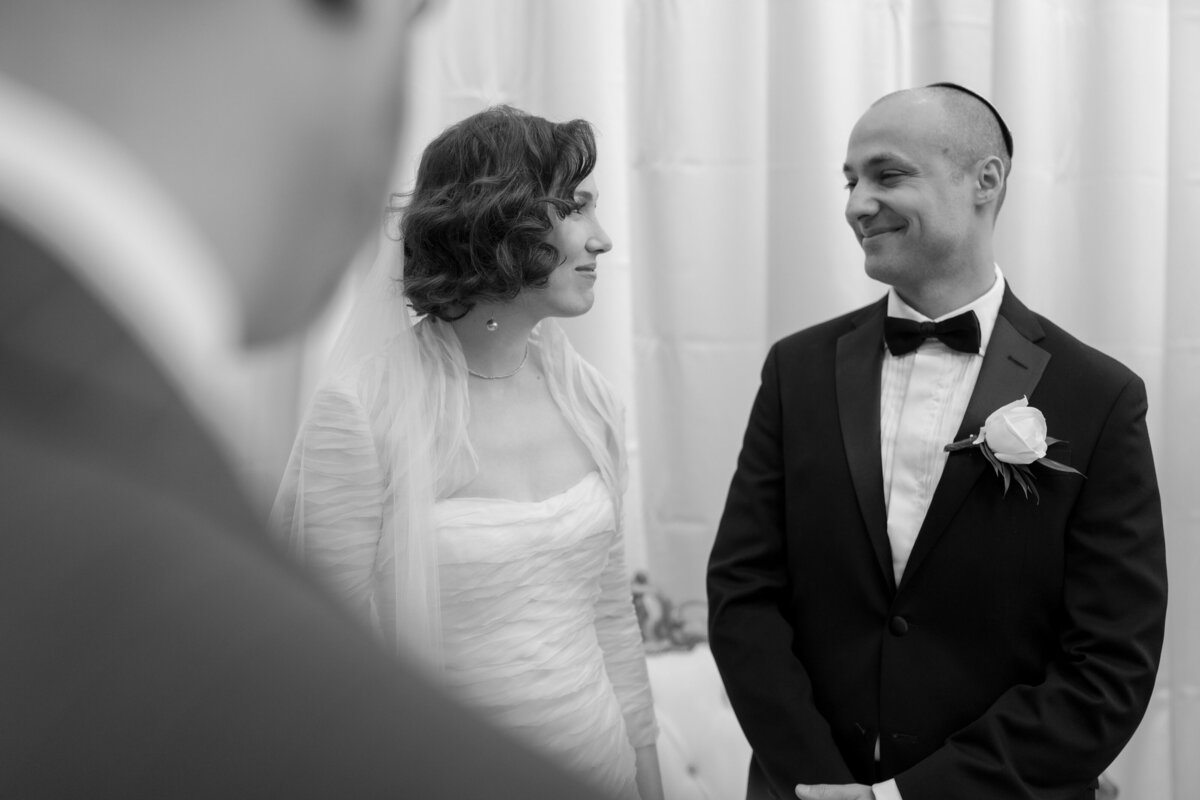 bride-groom-looking-at-each-other-jewish-wedding