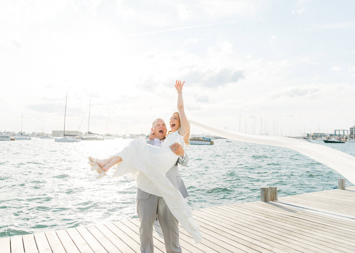 bride and groom  getting married at the Bohlin in Newport RI (14)