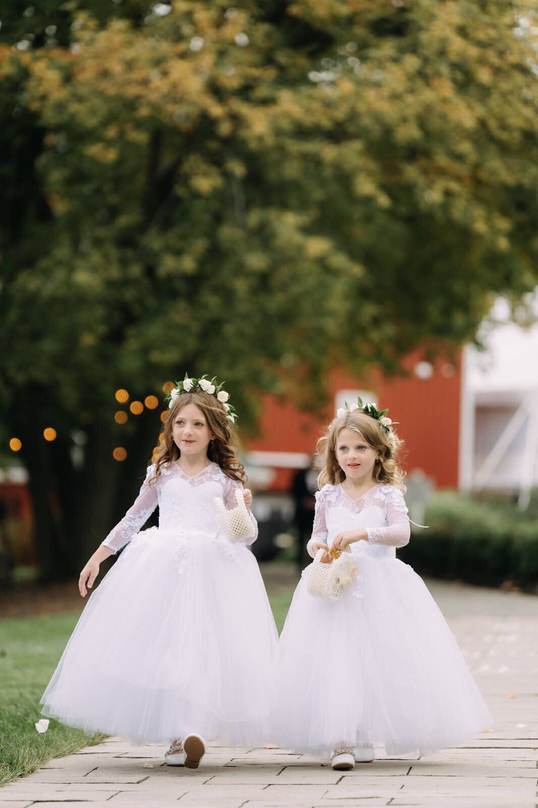 Flower girls at Finger Lakes Wedding