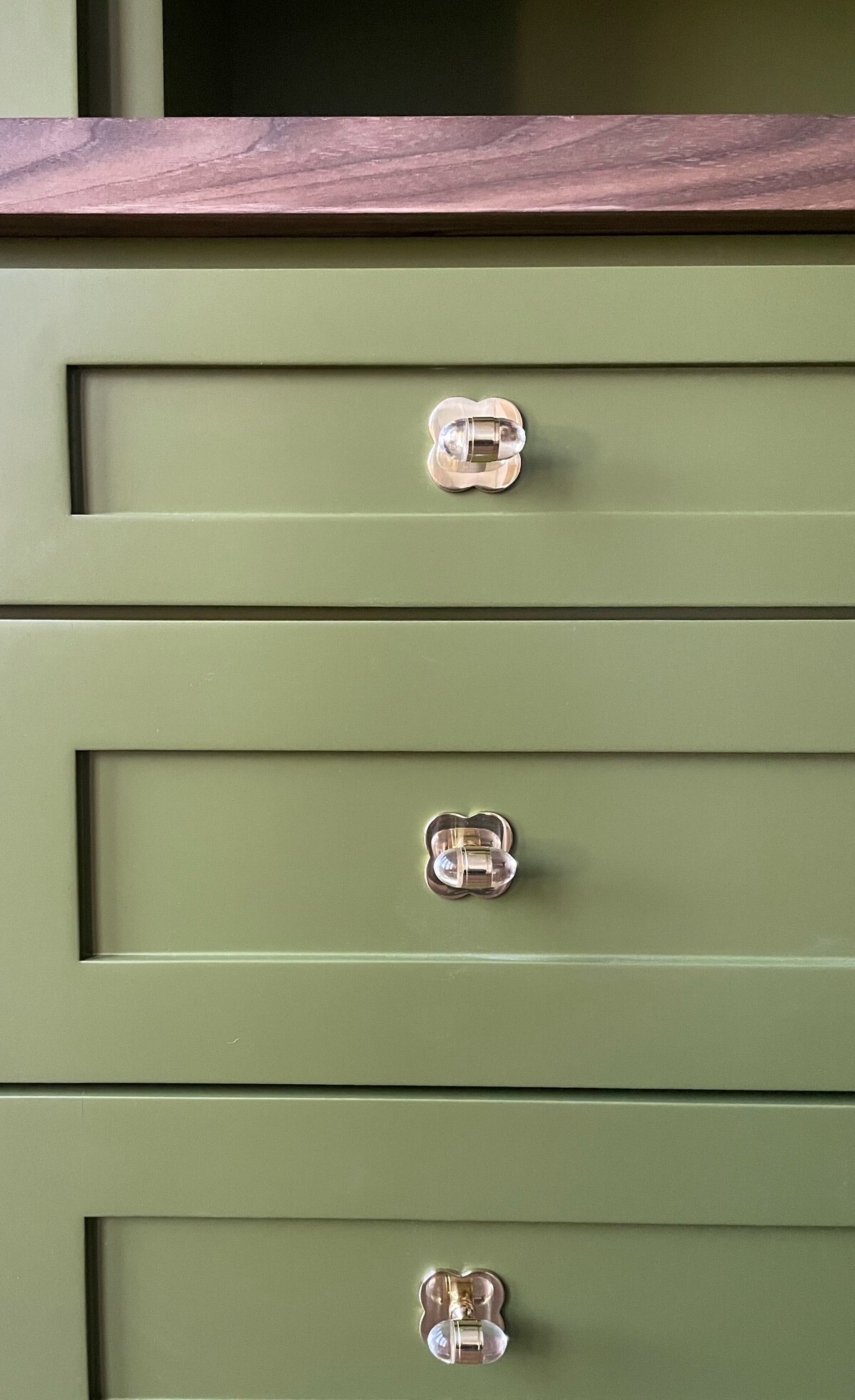 dusti j design green and gold drawers