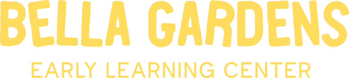 Bella Gardens yellow logo representing early childhood education in East Dallas, TX.