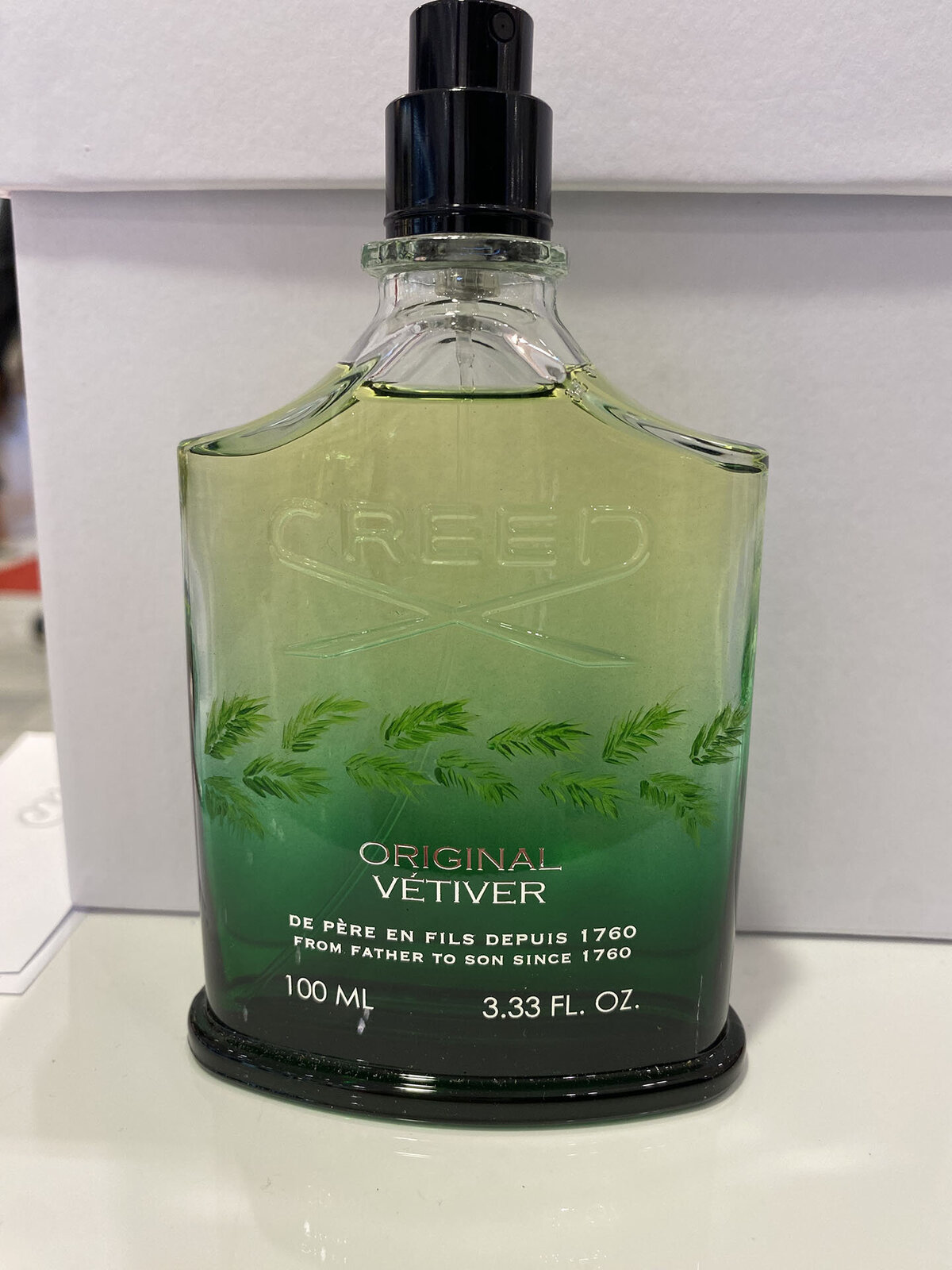 Creed Original Vetiver Brand Activation Neiman Marcus Bottle Painting