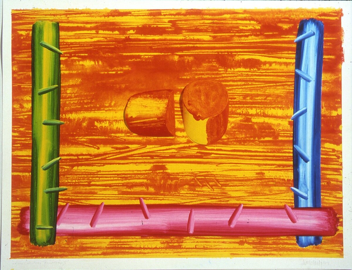 Red Centre Findings, 1997 Mixed media on paper 56 x 72 cm_11zon