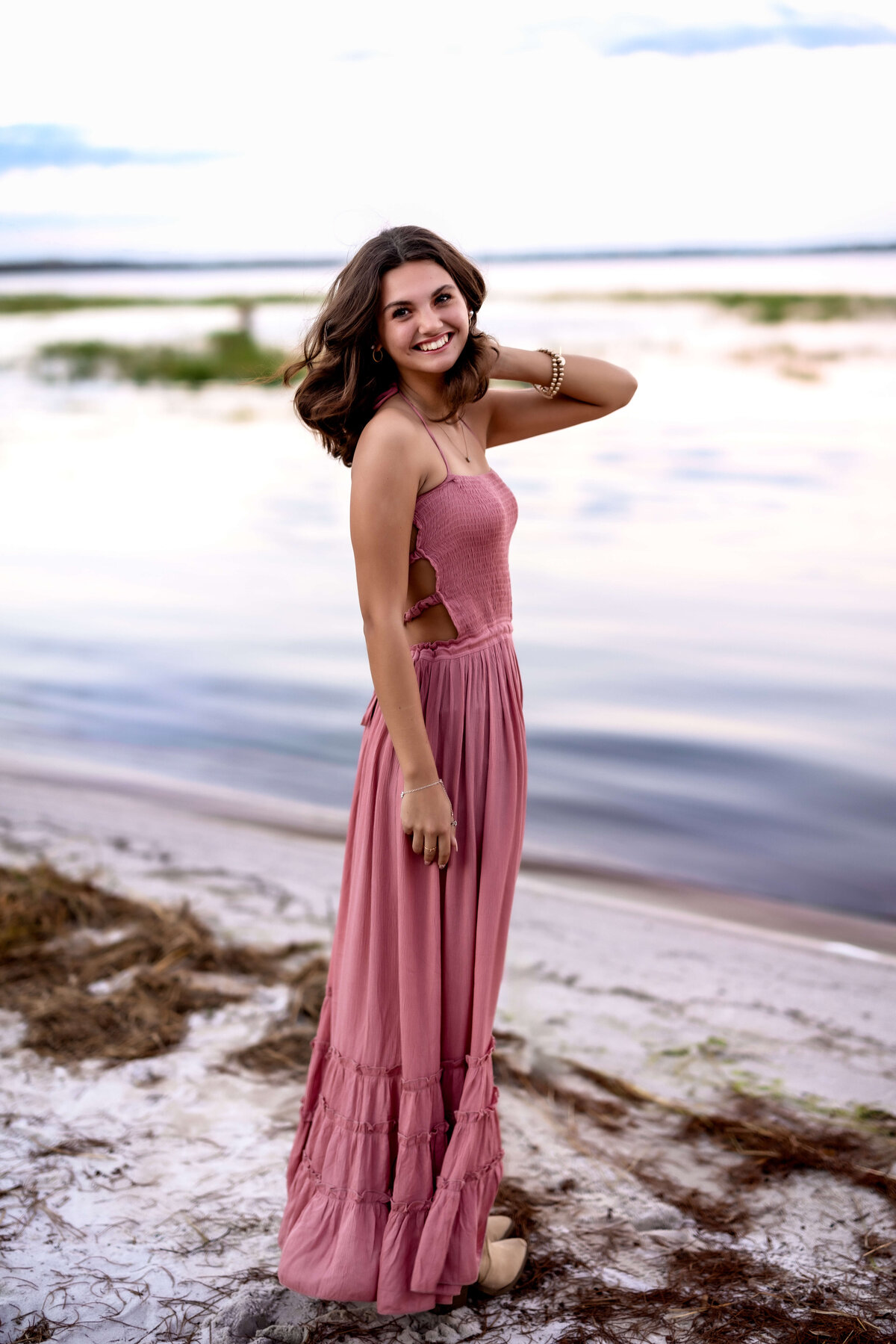 Orlando-senior-photos-blue-lake-effortless-glam