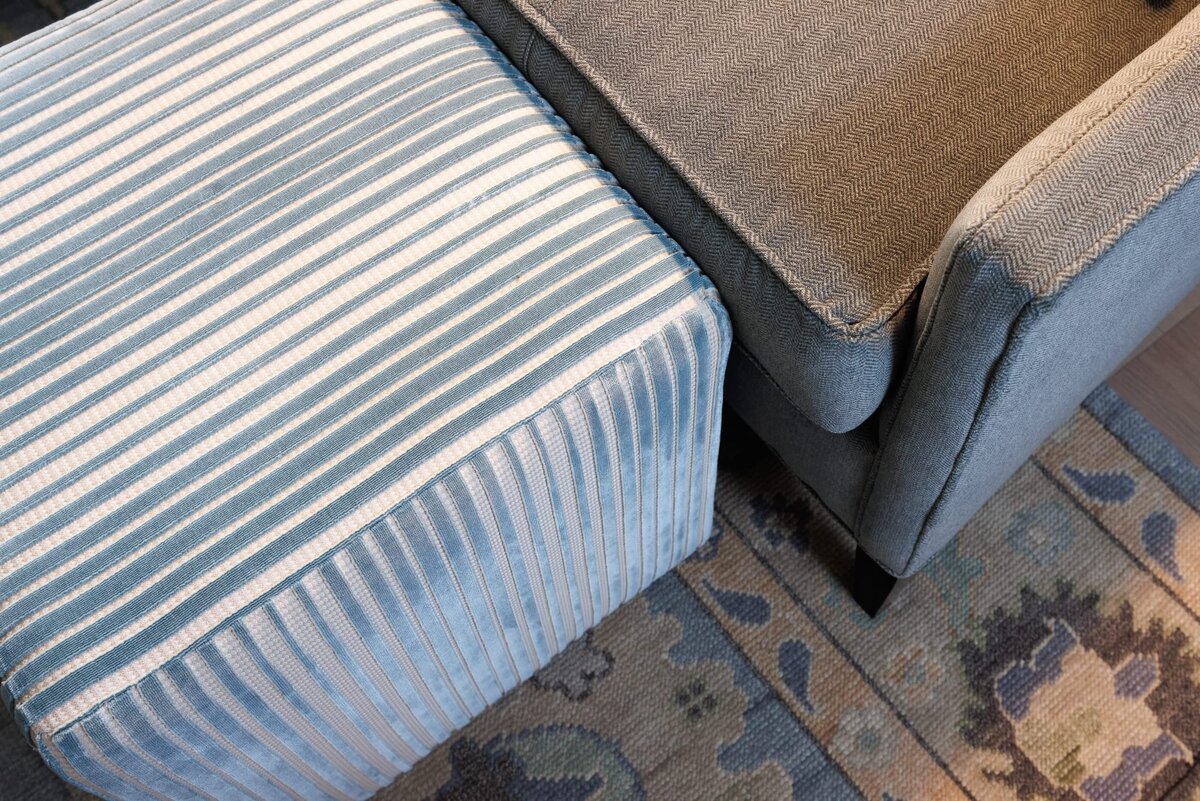 the keeping room interiors primera office couch detail shot