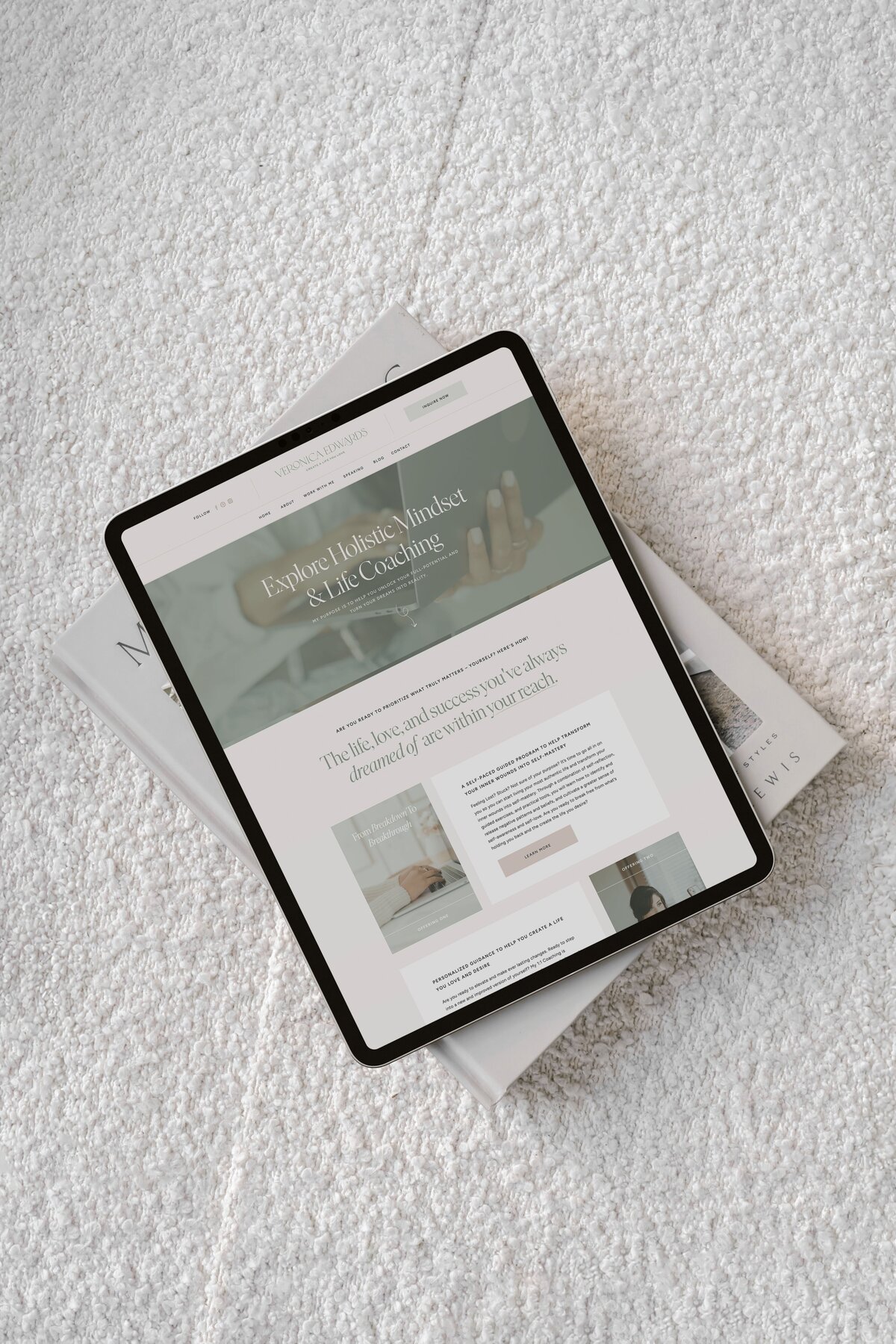 Custom Website for Life Coach