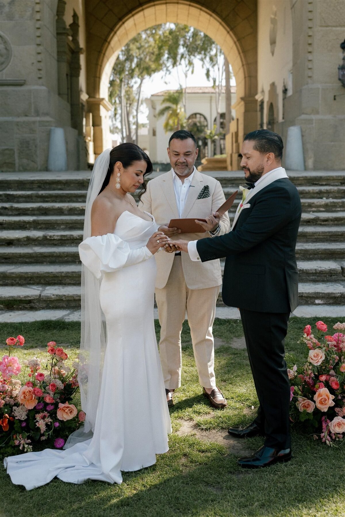Santa Barbara Courthouse wedding ceremony - 49