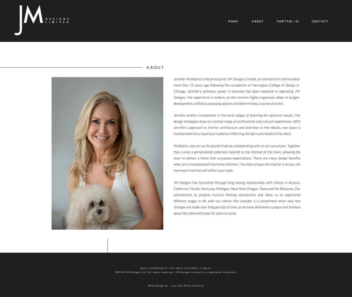 High end website design by Tribble Design Co.