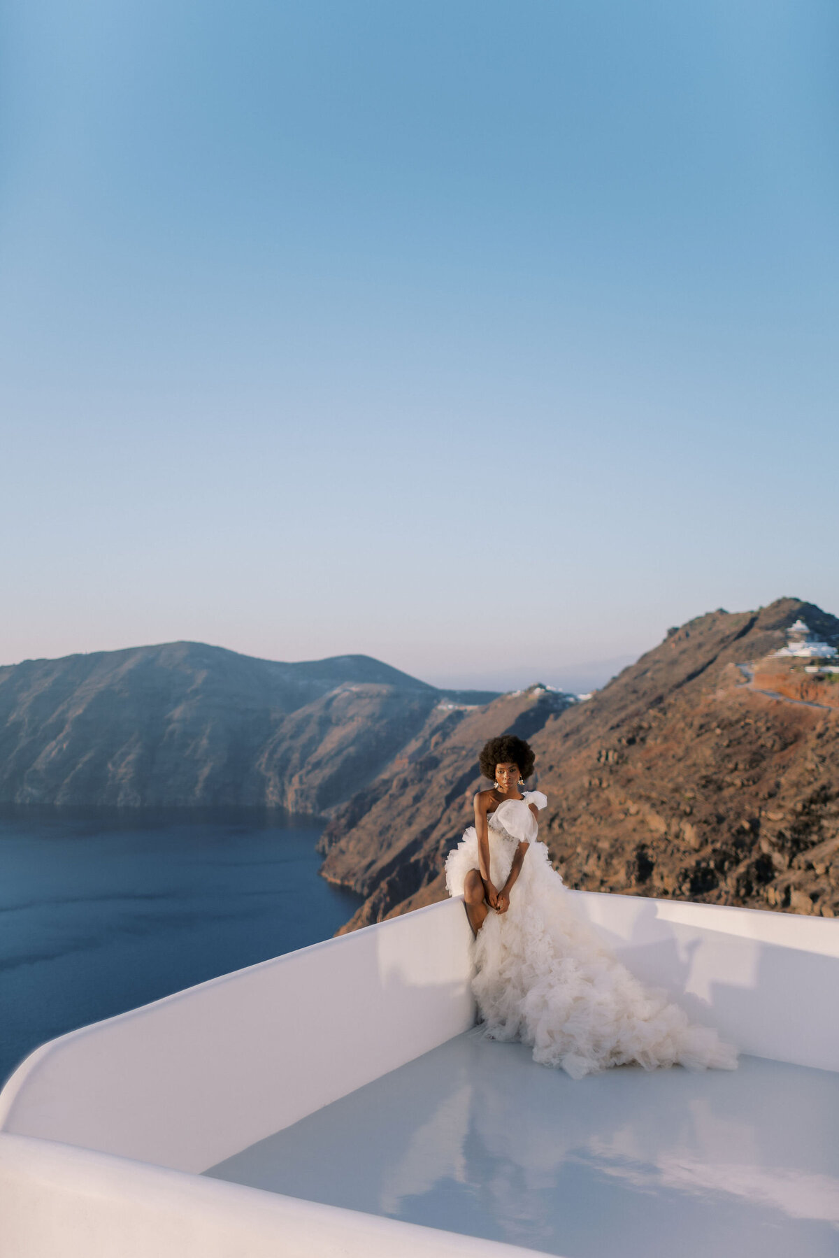 Greece Bridal Session Rocabella Santorini Millia London Gown Vicki Grafton Photography707